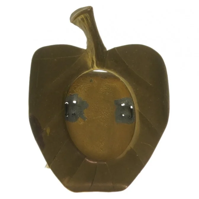 Æbleformet Messing billed ramme(str. 10x7,5 cm) (str. 10x7,5 cm)