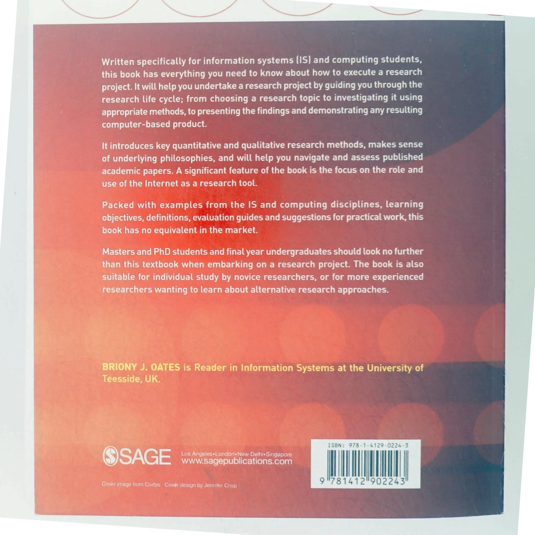 Researching information systems and computing af Briony J. Oates (Bog)