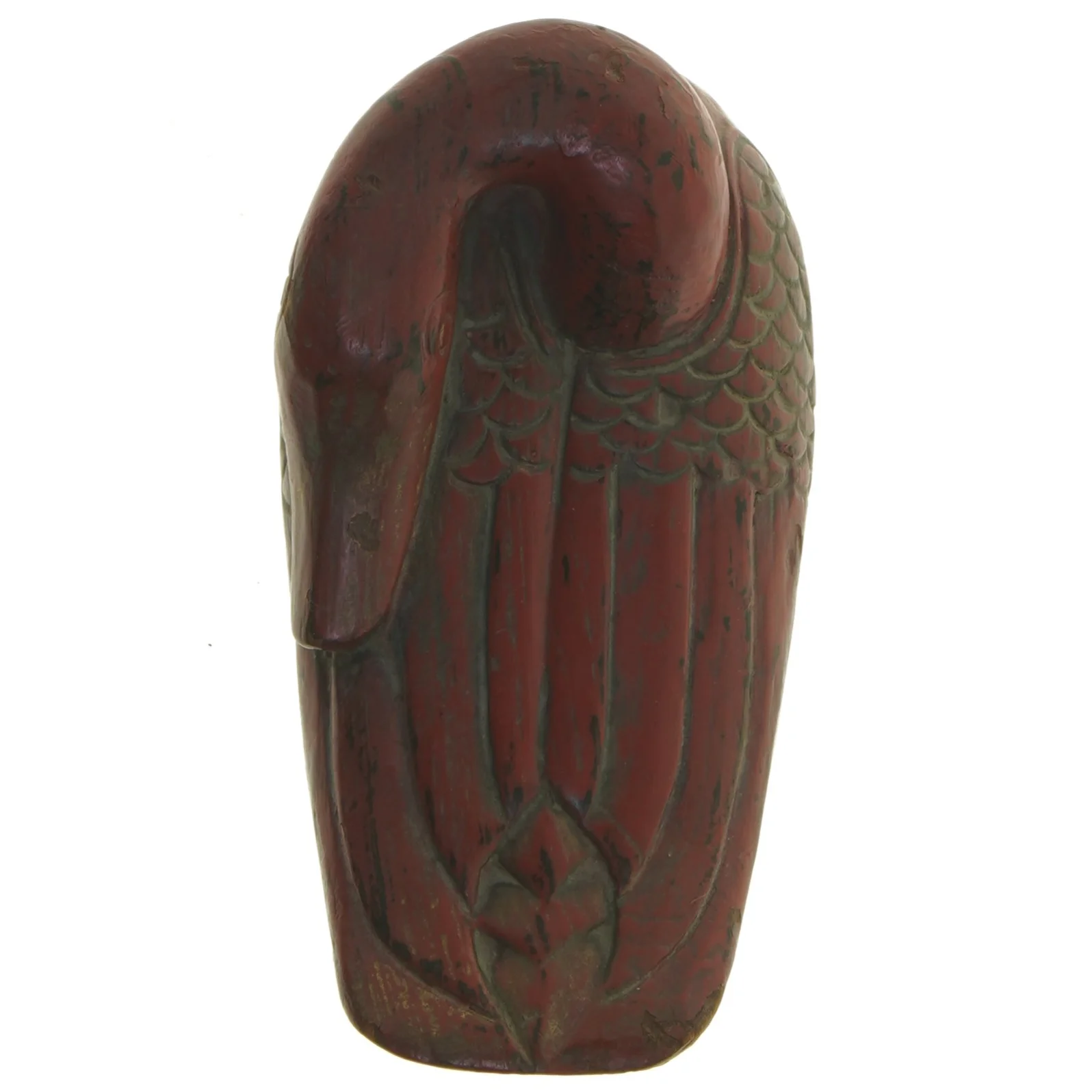 Dekorativ fugl i træ (str. 19 cm)