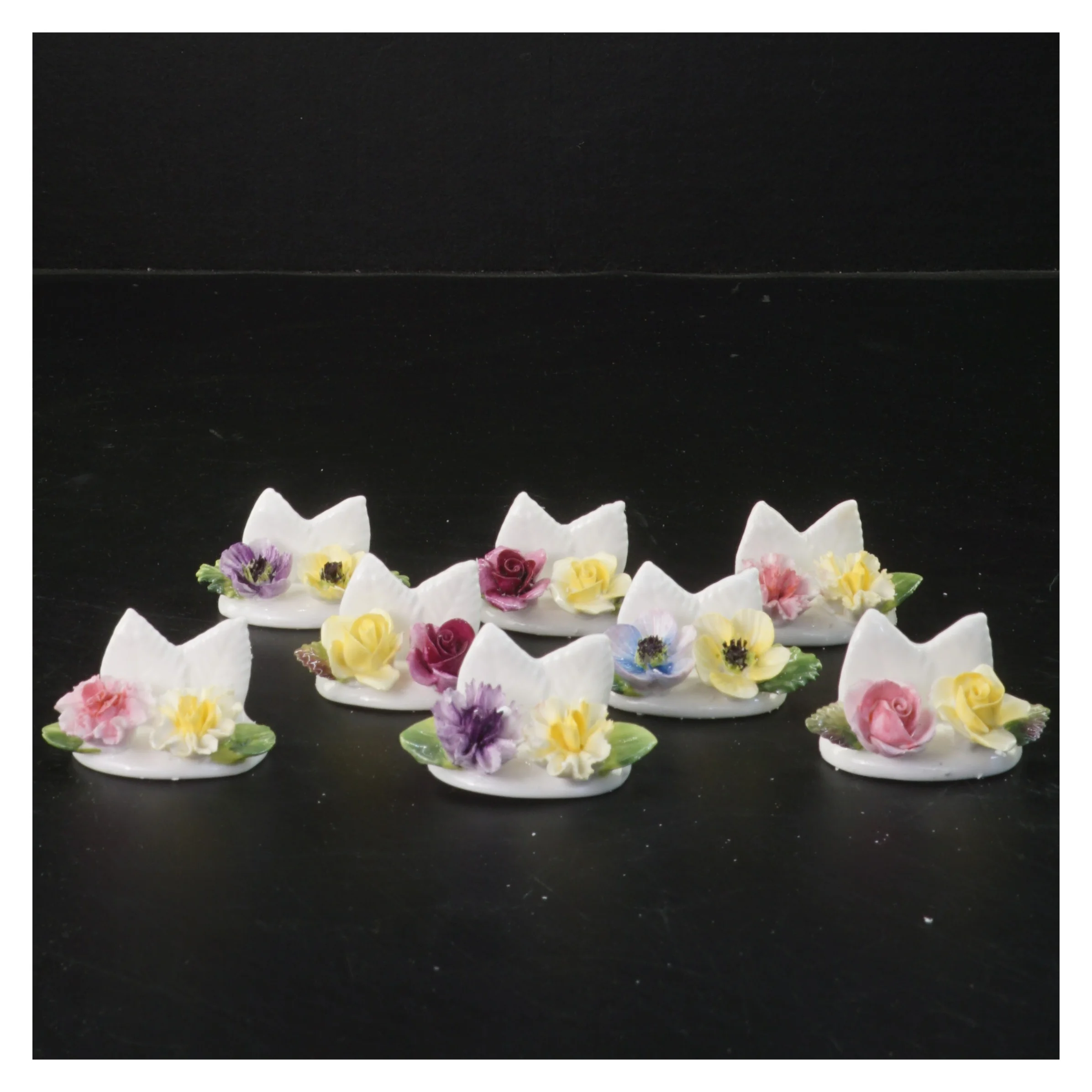 Coalport bordkortholdere (str. 5 cm)