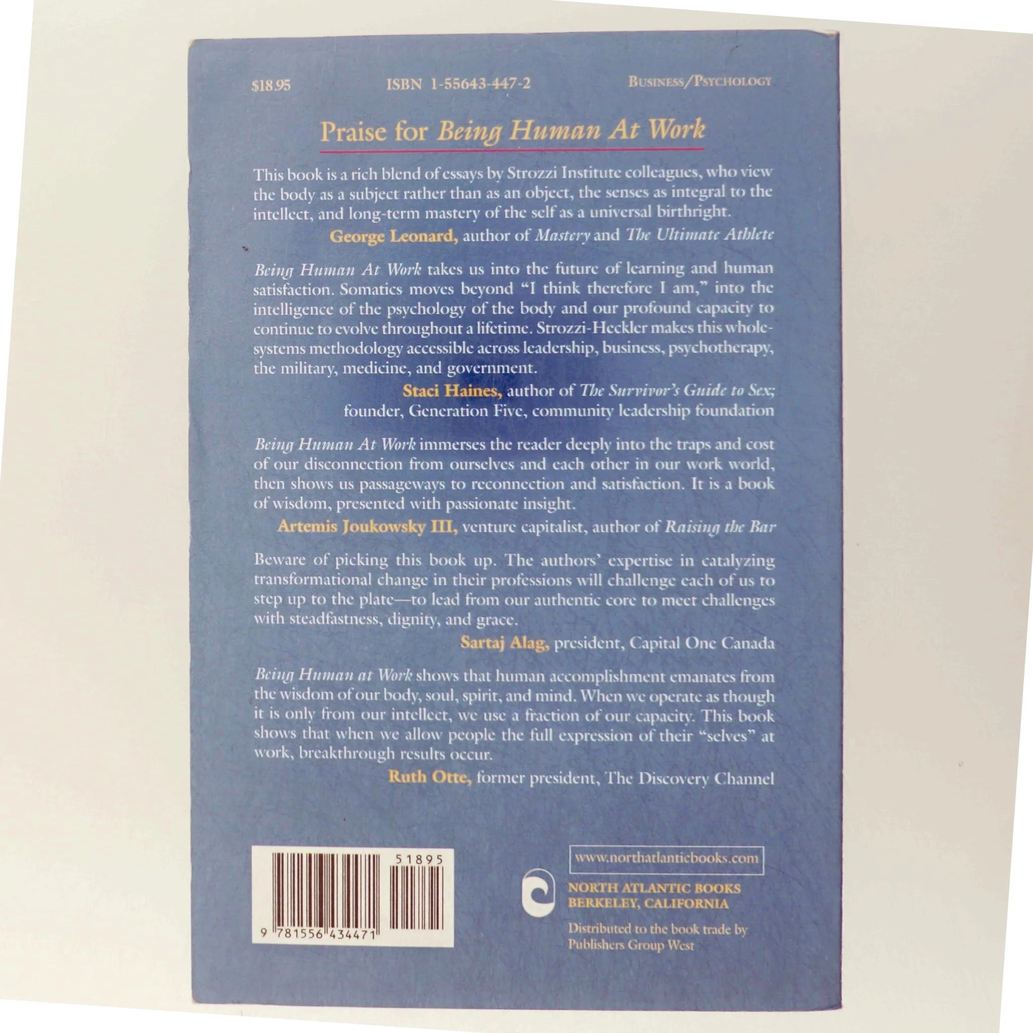 Being Human at Work af Richard Strozzi-Heckler (Bog)