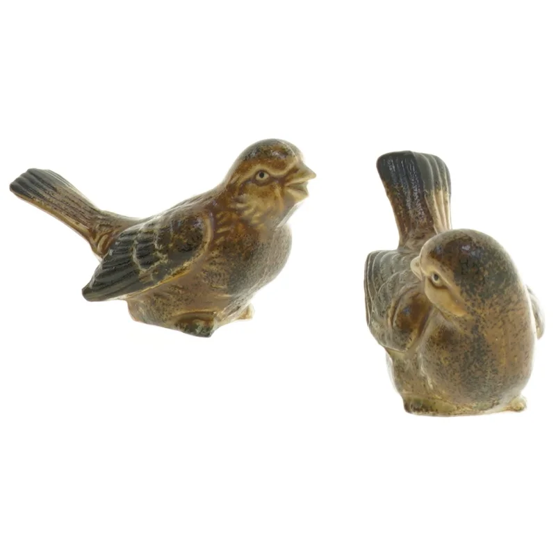 Par keramikfugle (str. 11 x 6 x 5 cm)