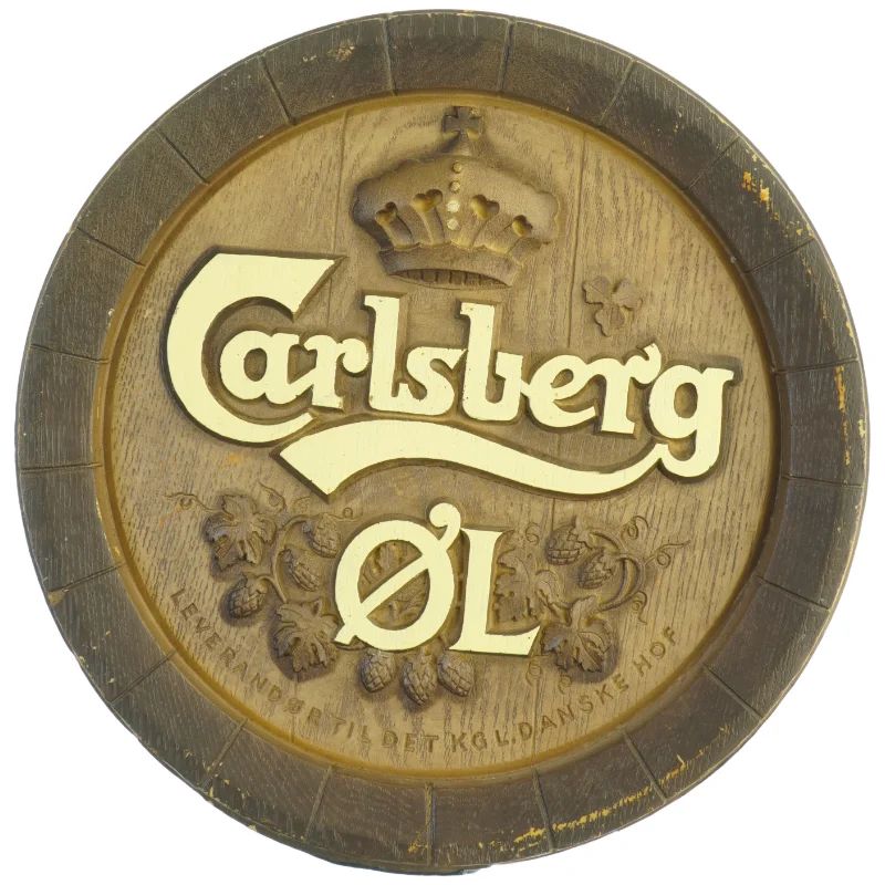 Carlsberg Øl skilt (str. 40 x 4 cm)