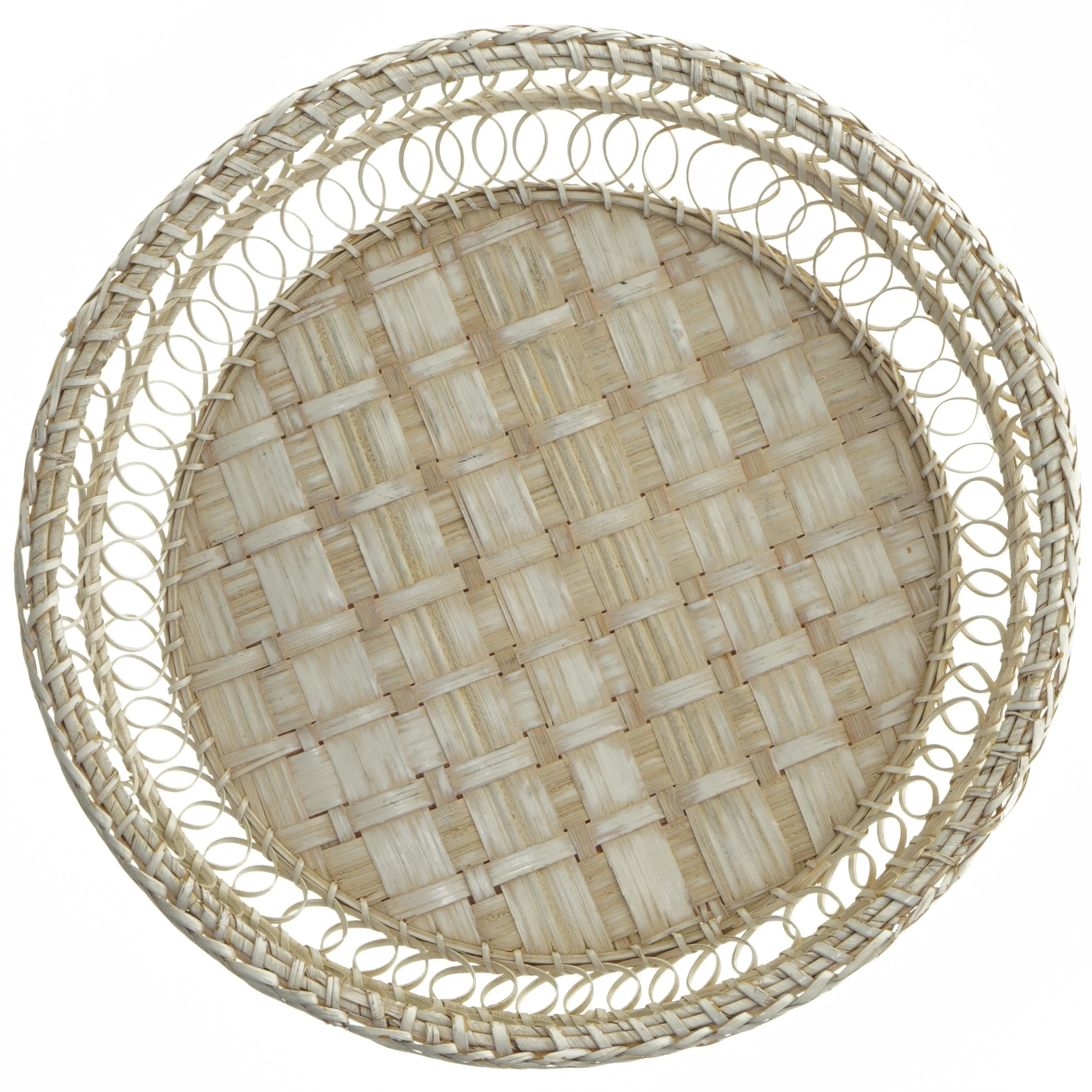Rund flettet kurv (str. Ø 31 cm)