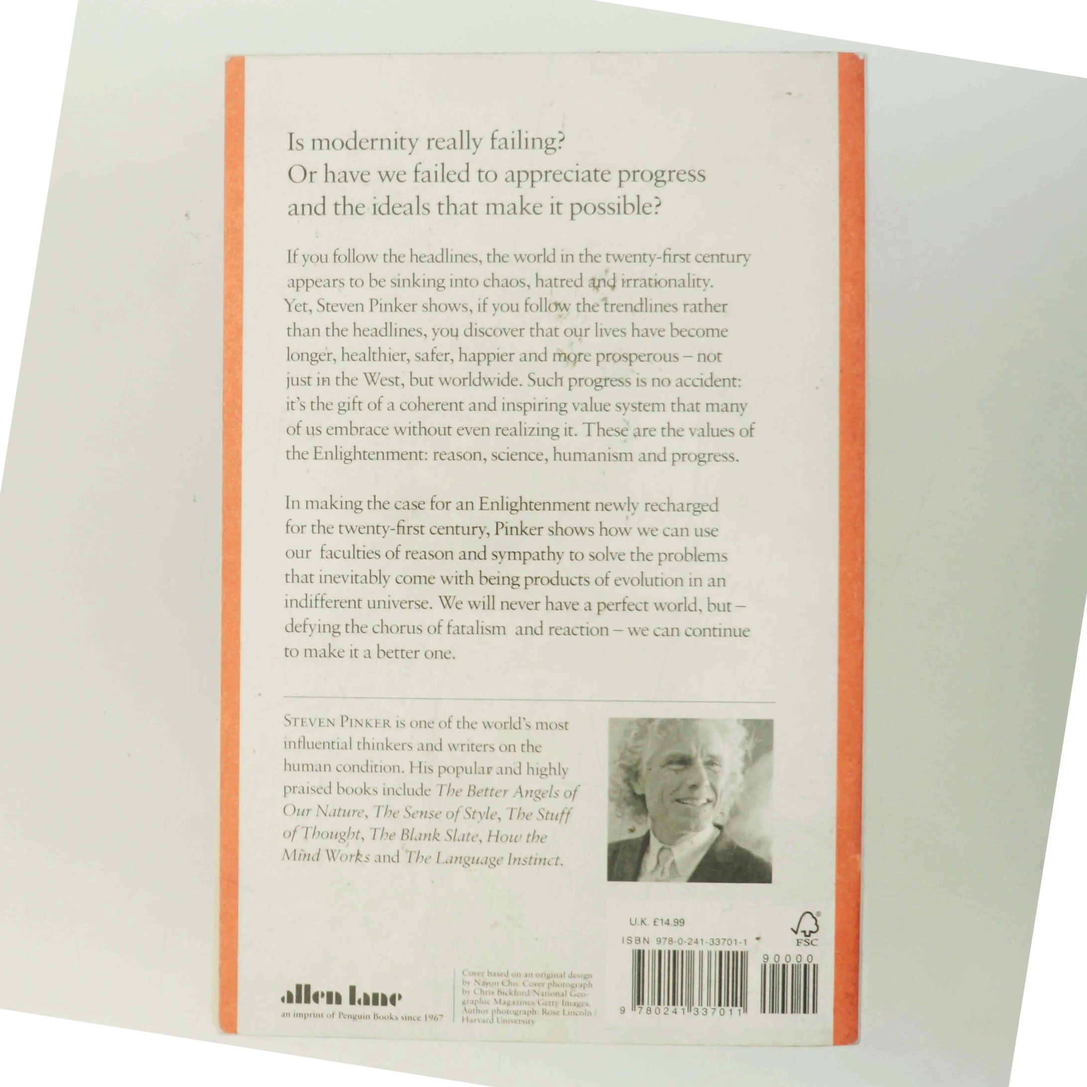 Enlightenment now : the case for reason, science, humanism, and progress af Steven Pinker (1954-) (Bog)