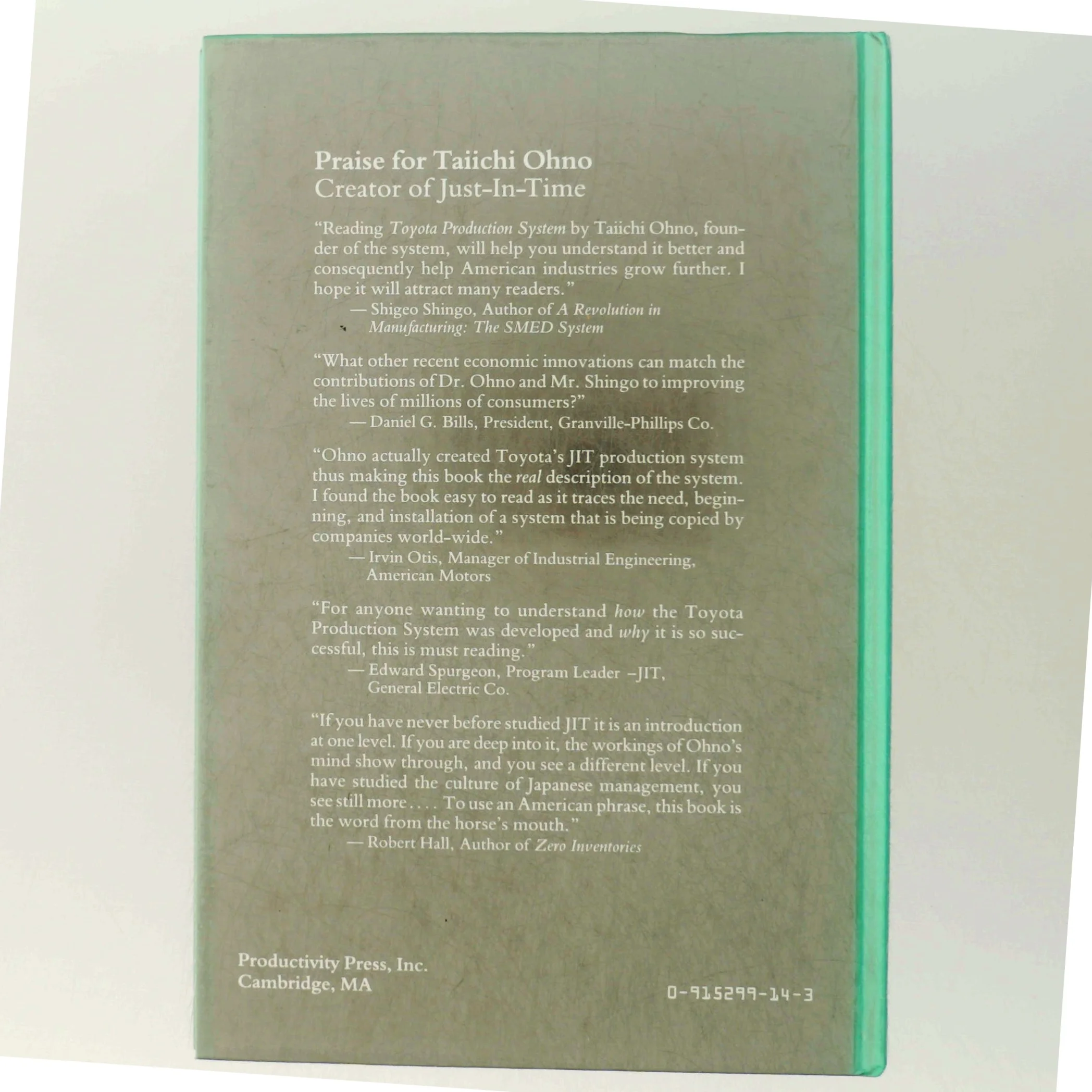 Toyota Production System: Beyond Large-Scale Production' af Taiichi Ohno. Bog