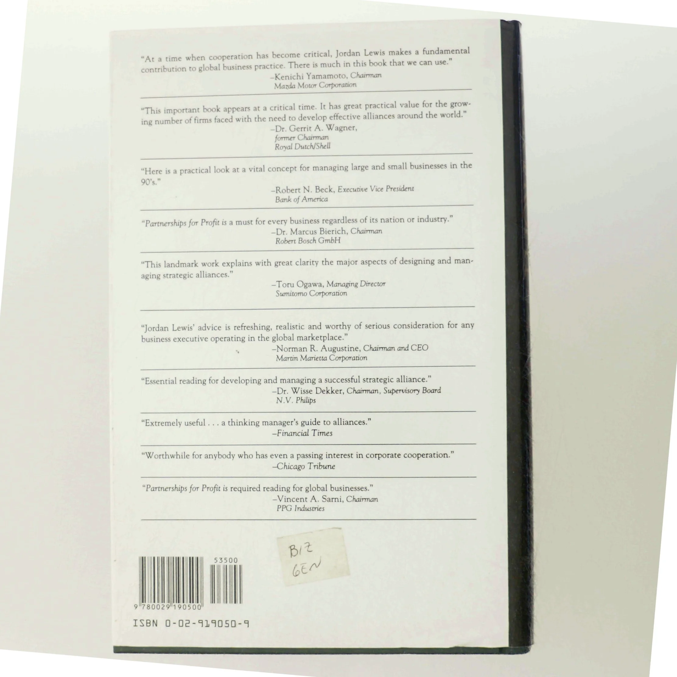 Partnerships for profit : structuring and managing strategic alliances af Jordan D. Lewis (Bog)