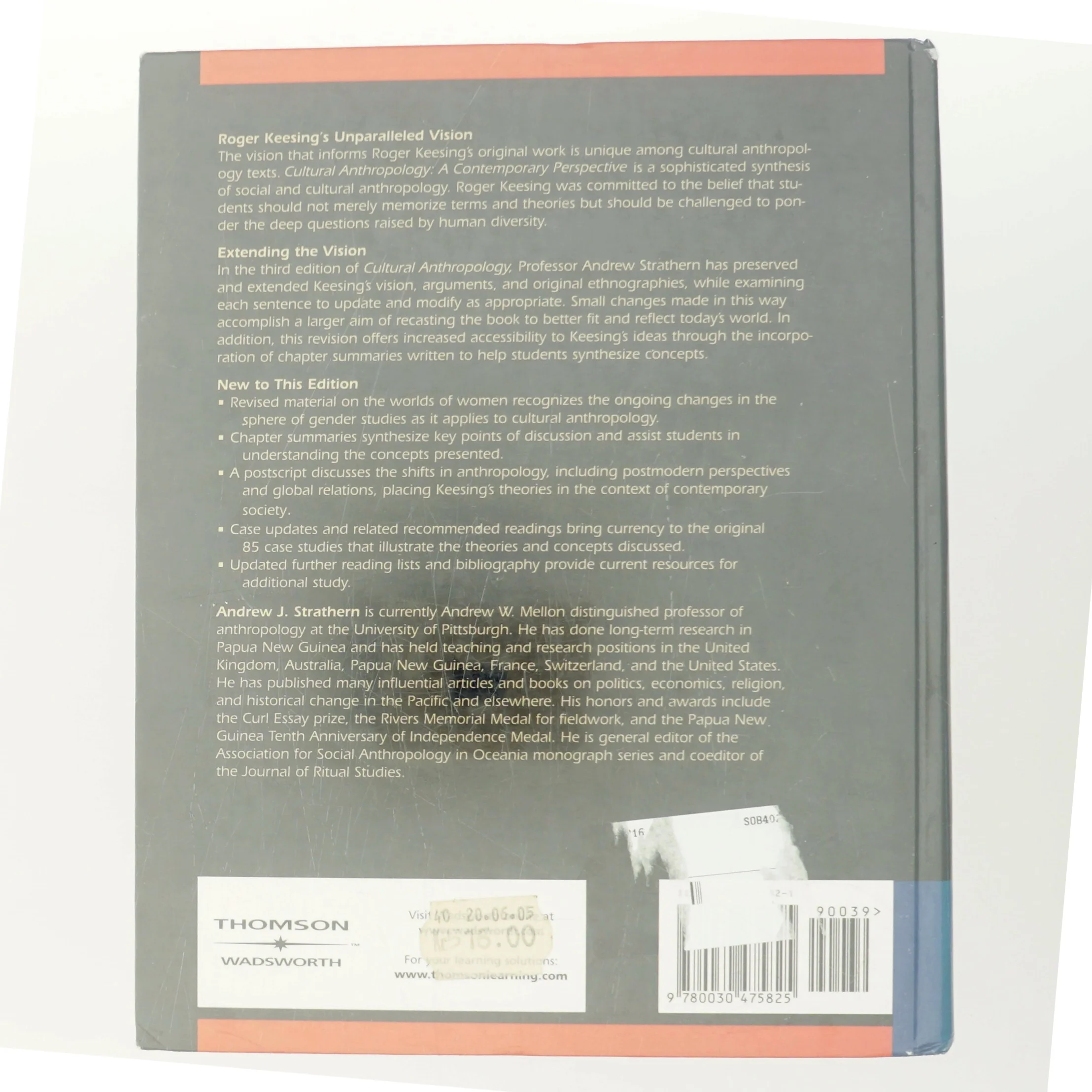 Cultural Anthropology af Andrew J. Strathern (Bog)