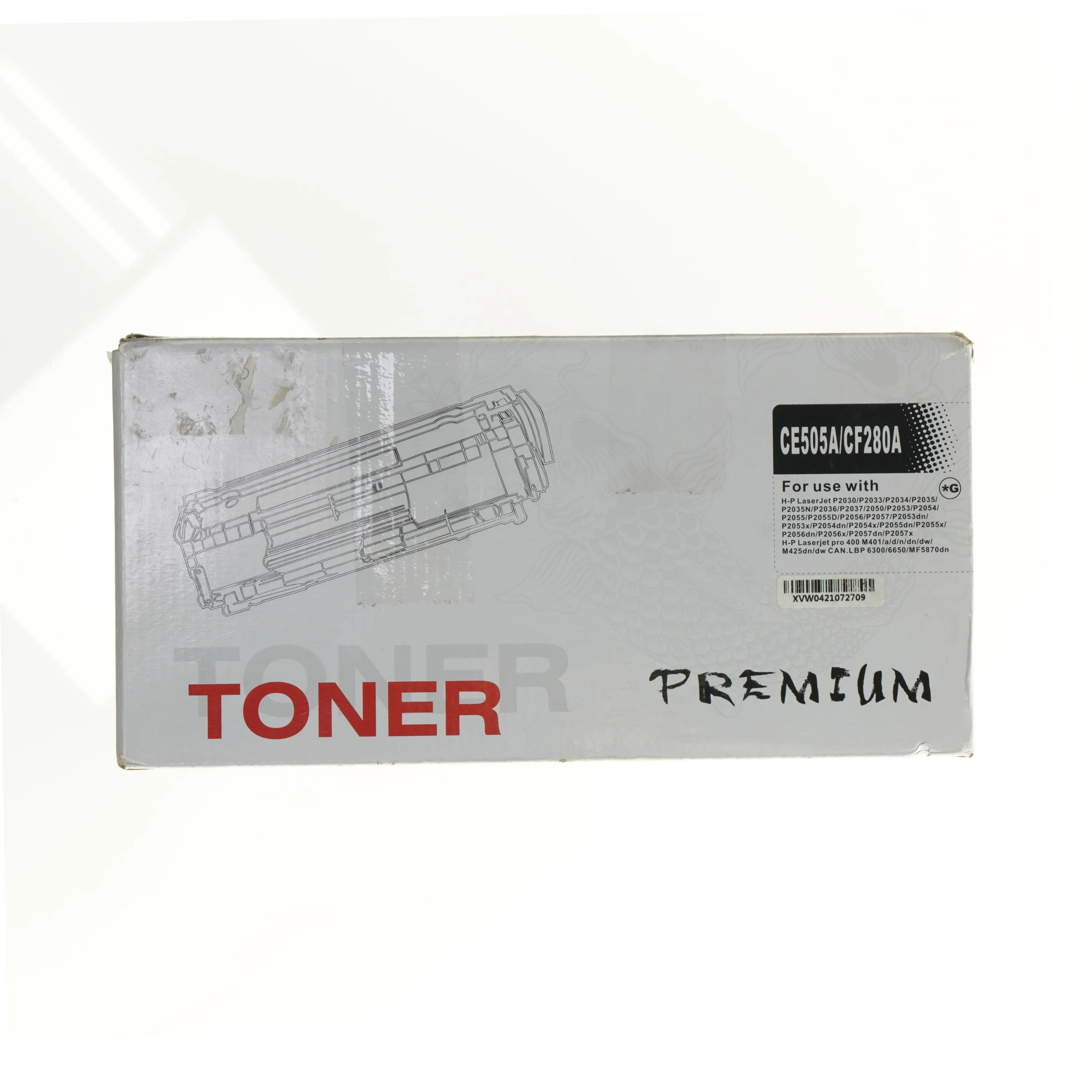 Toner til HP LASERJET printer, CE505A/CF280A fra Toner I UBRUDT ORIGINAL EMBALLAGE (str. 32 x 16 x 10 cm)