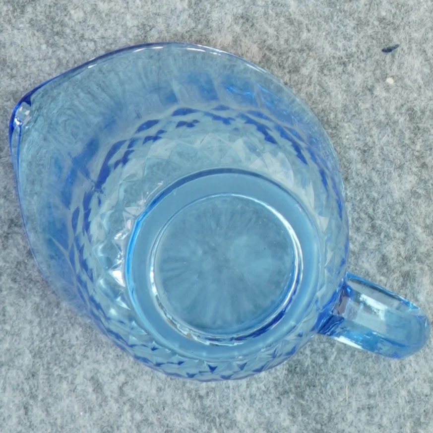 Blå glaskande (str. 9x8x11,5 cm)