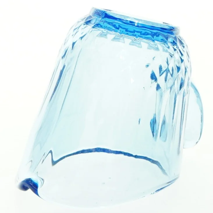 Blå glaskande (str. 9x8x11,5 cm)