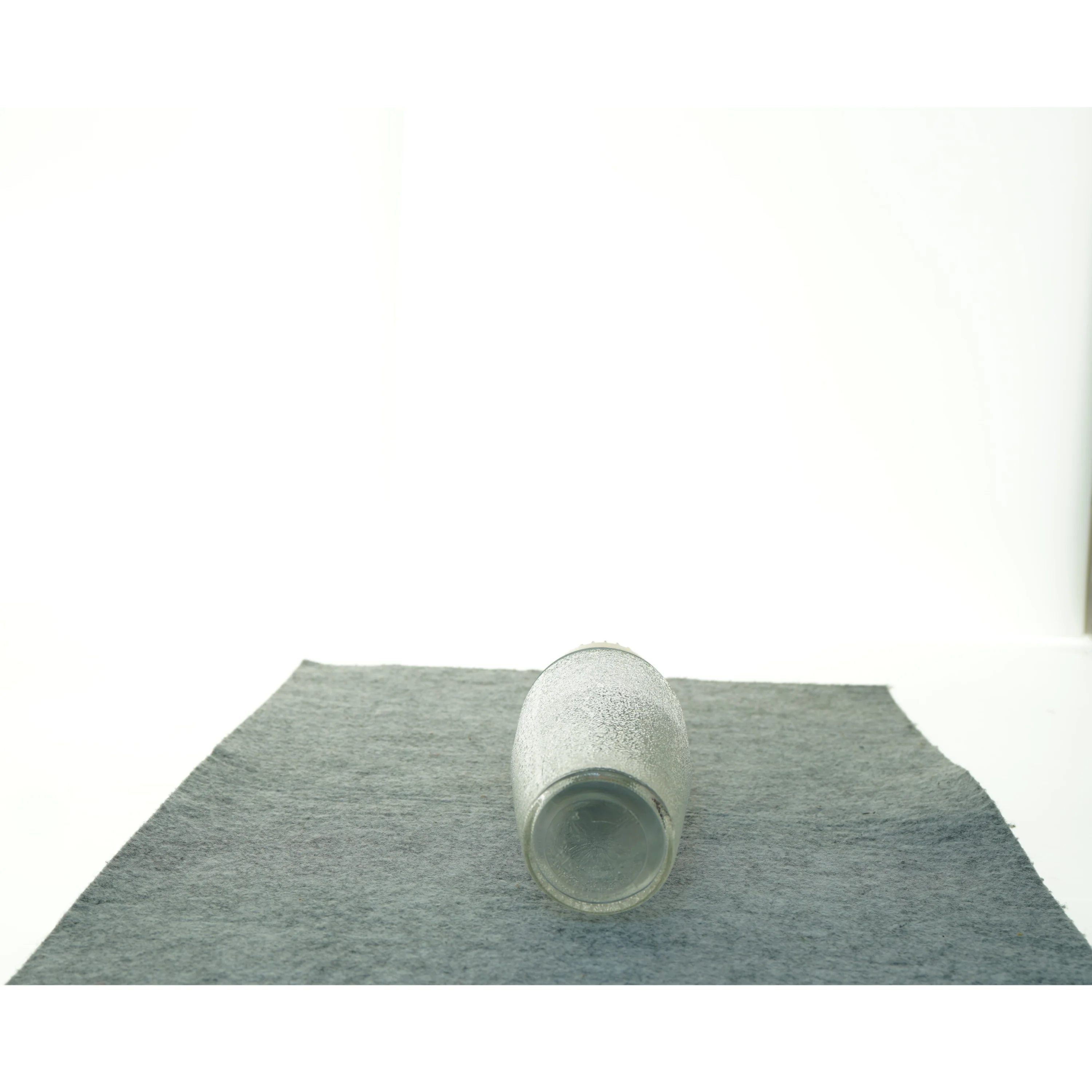 Amerikansk Cocktail Shaker fra 1950'erne Glas og messing flaske (str. 23 x 7 cm)