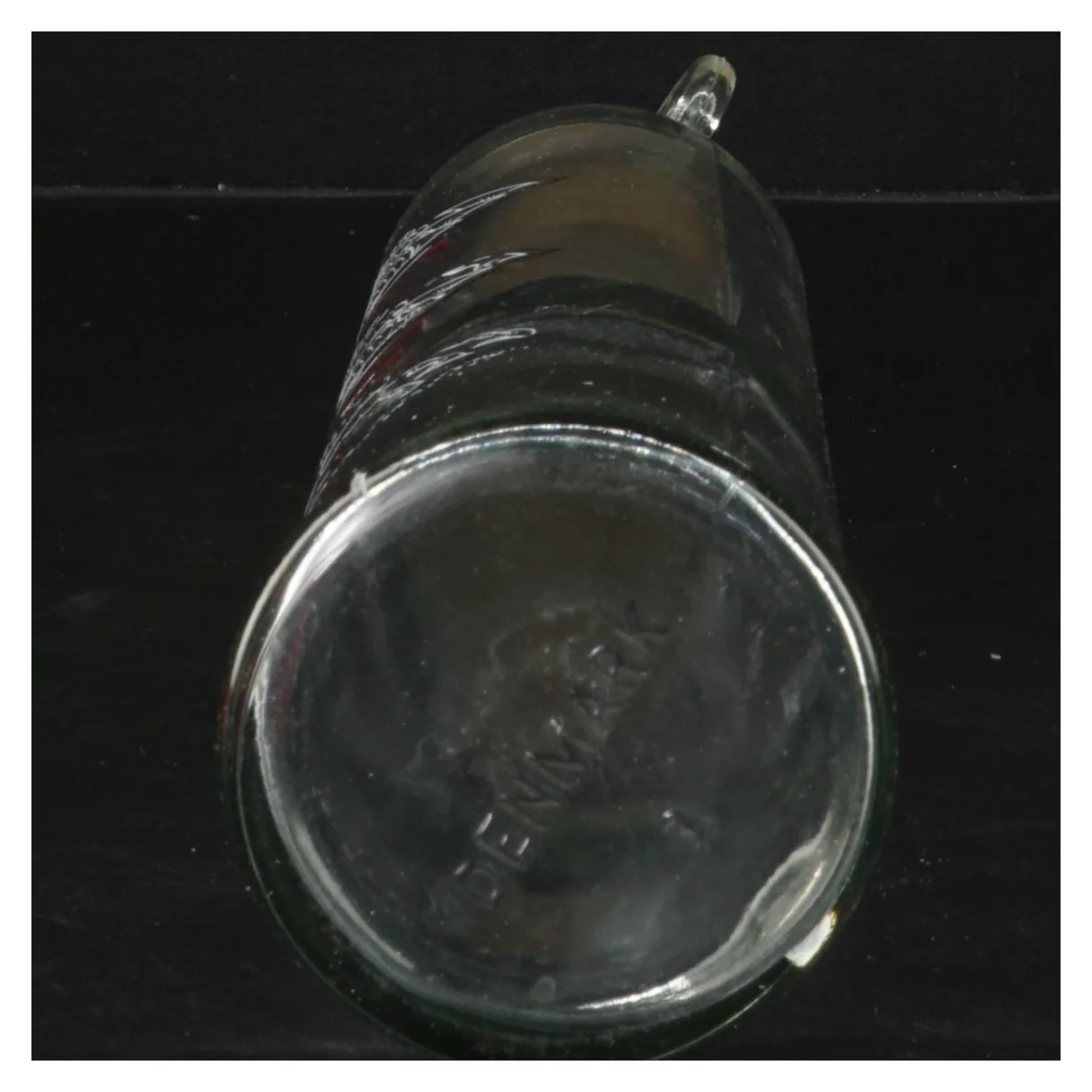 Dekorativ glaskaraffel med korkprop (str. 33x8 cm)