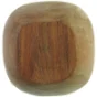 Teak Frugtskål skåret i et helt stykke træ (str. 20 x 7 cm)