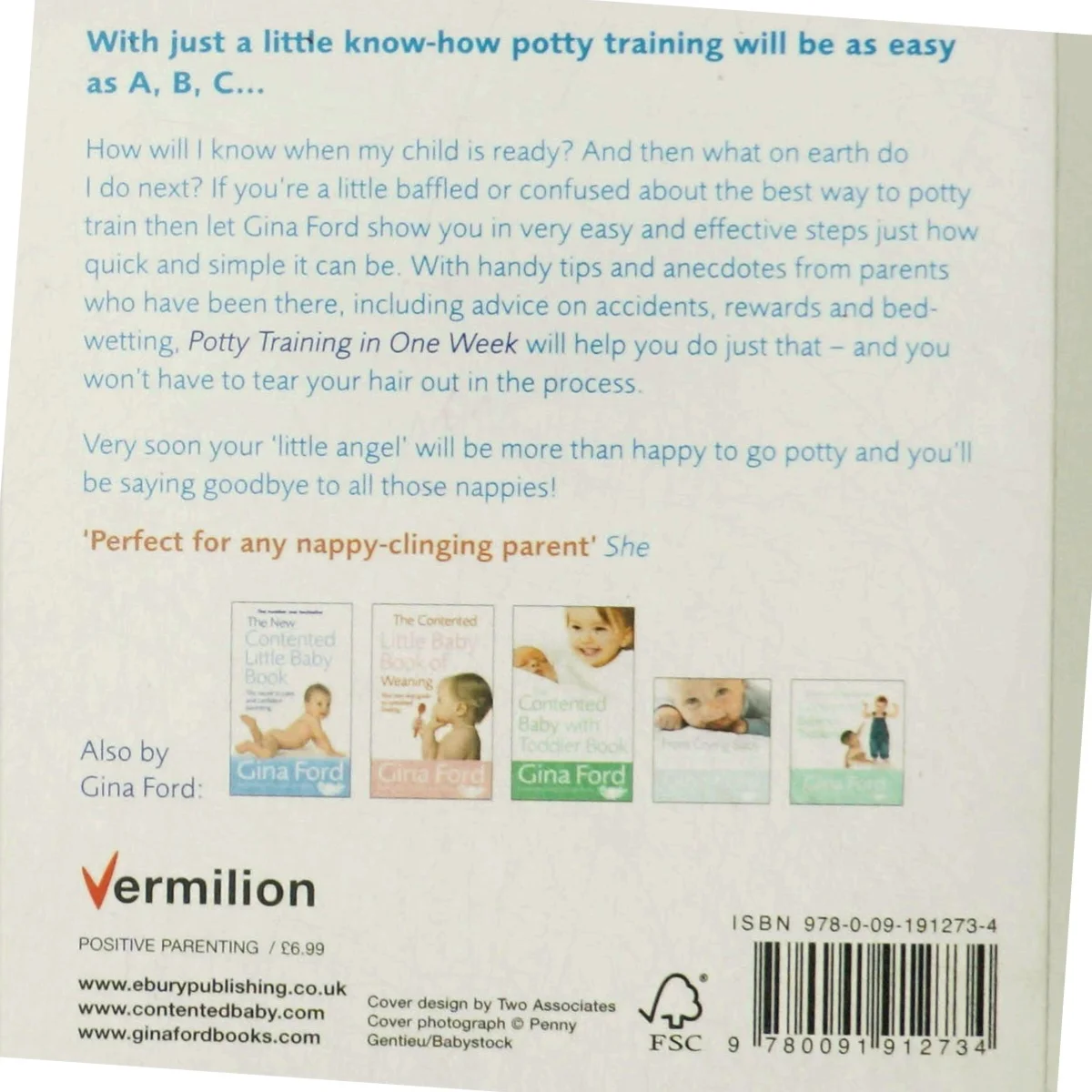 'Potty Training in One Week' af Gina Ford (bog)