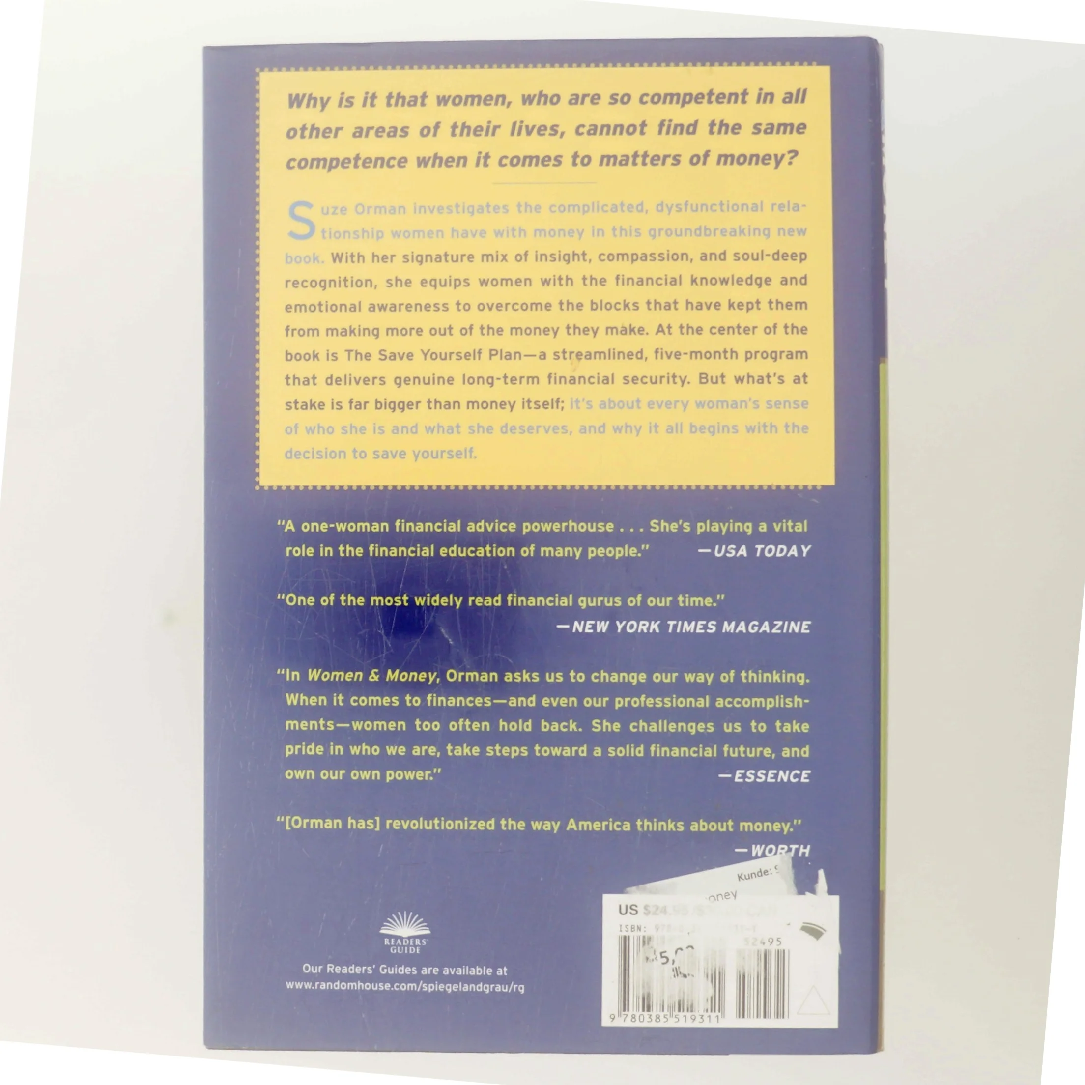 Women & money : owning the power to control your destiny af Suze Orman (Bog)