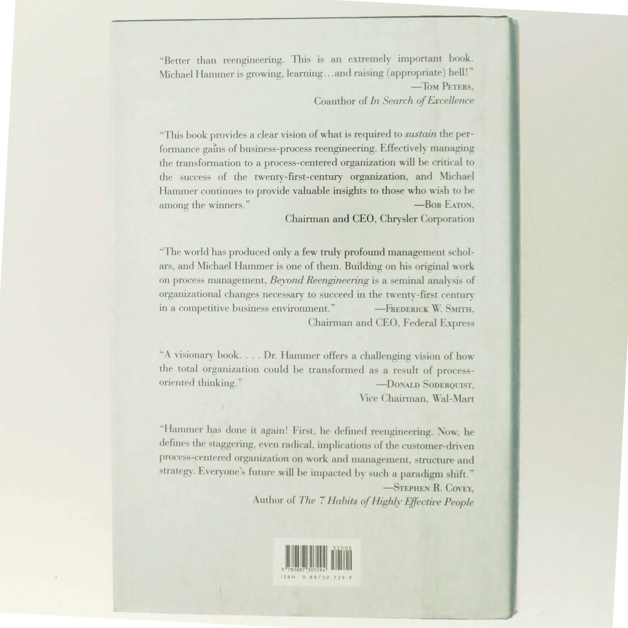 Beyond reengineering : how the process-centered organization is changing our work and our lives af Michael Hammer (Bog)
