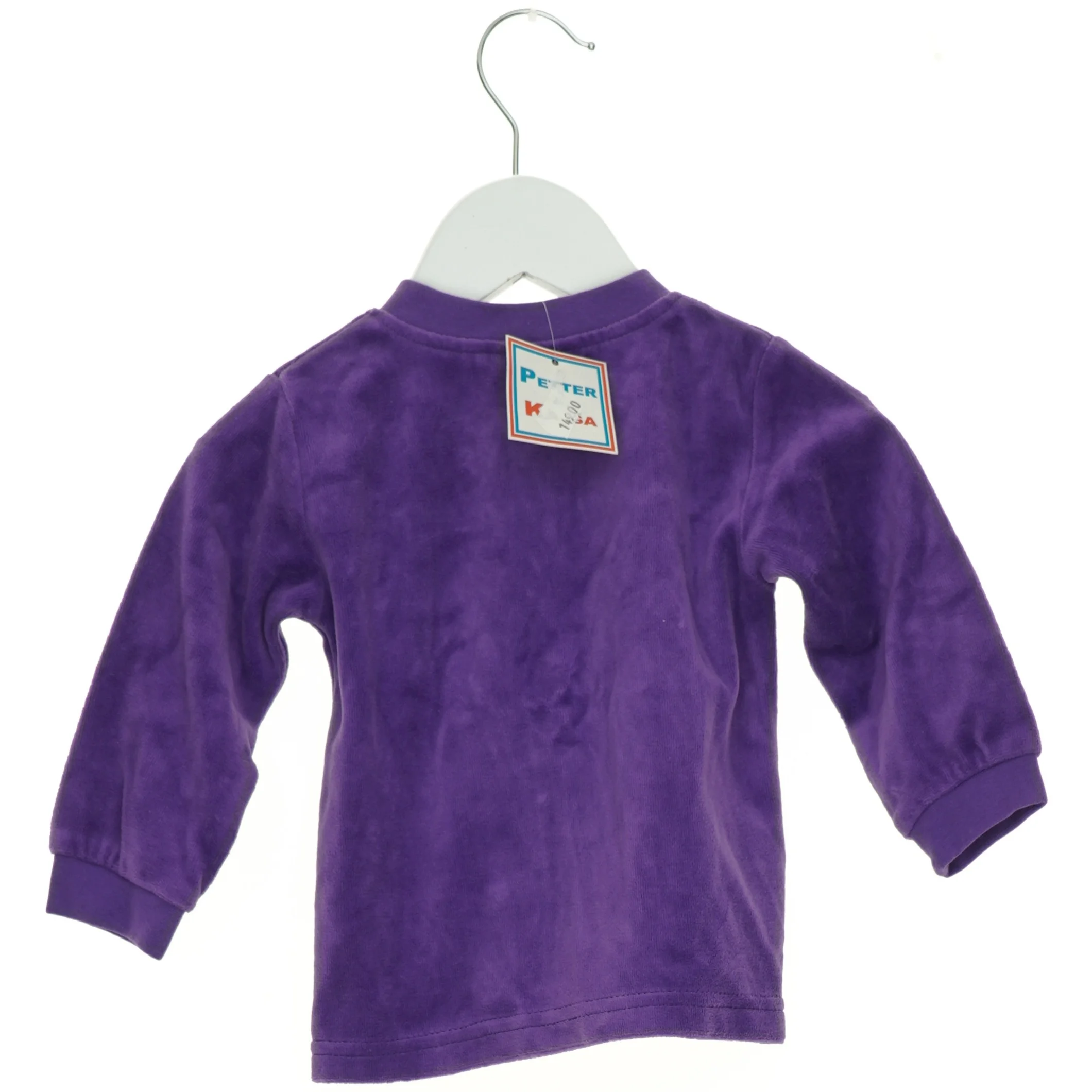 NY MED PRISMÆRKE Velour Trøje med Lynlås (str. 74 cm)