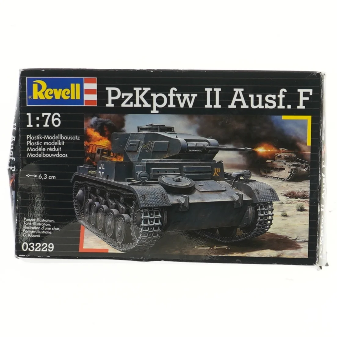 Revell PzKpfw II Ausf. F model kit fra Revell (str. 6,3 cm)