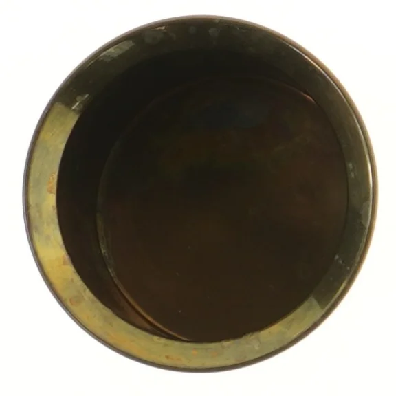 Metallisk Kobber vase med patina (str. 10,5x7,5 cm)