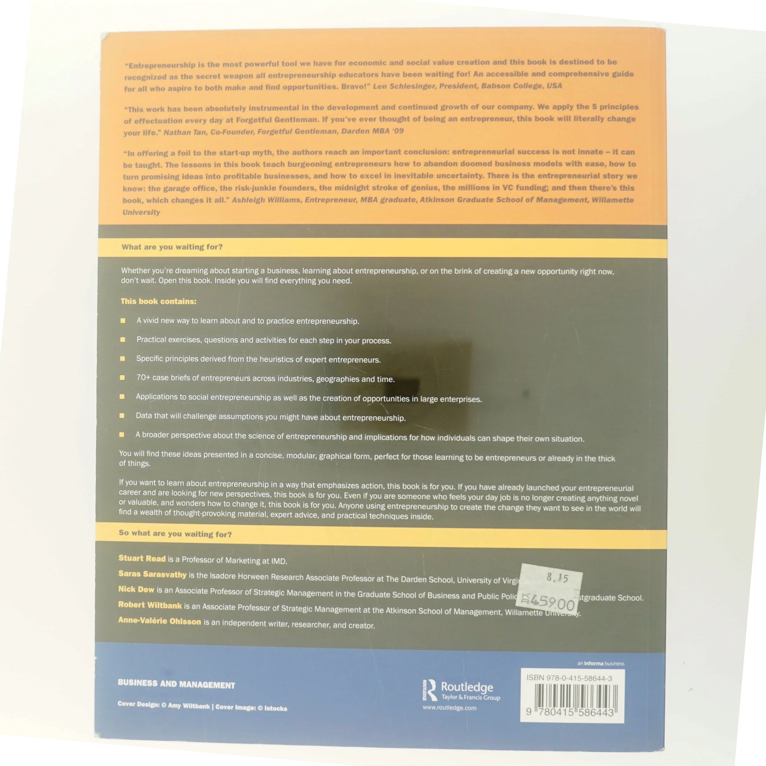 Effectual entrepreneurship af Stuart Read (Bog)