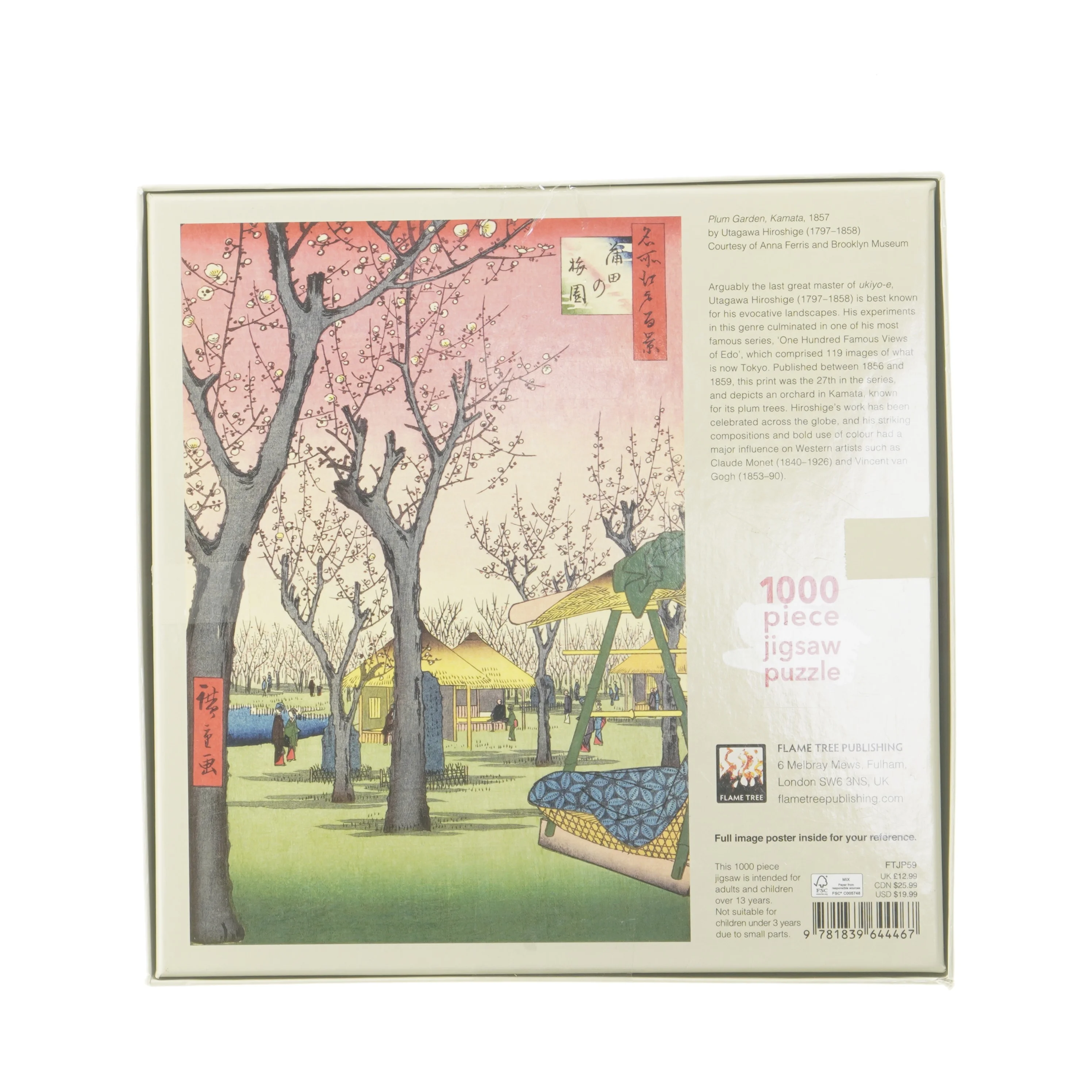1000-brikker puslespil 'Plum Garden' (str. 5x25x25 cm)