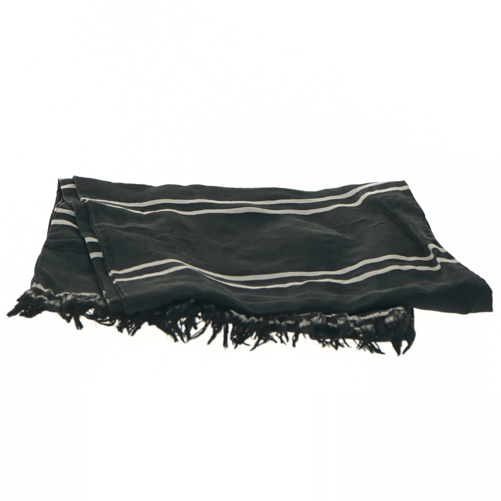 Sort Silke Tørklæde (str. 18,5x140 cm)
