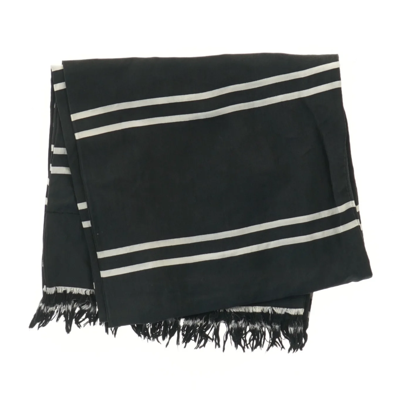 Sort Silke Tørklæde (str. 18,5x140 cm)