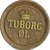 Tuborg Øl skilt (str. 40 x 4 cm)