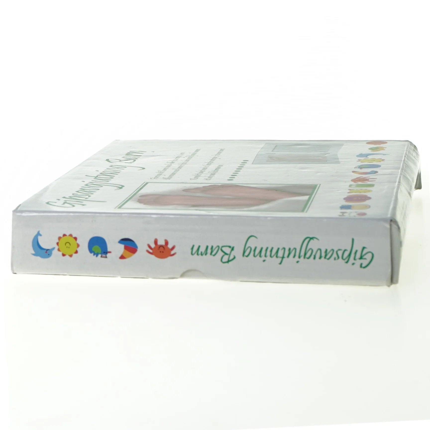 UBRUGT I ORIGINAL KASSE Gips afstøbningssæt til babys hænder og fødder fra Gildet (str. 24 x 20 cm)