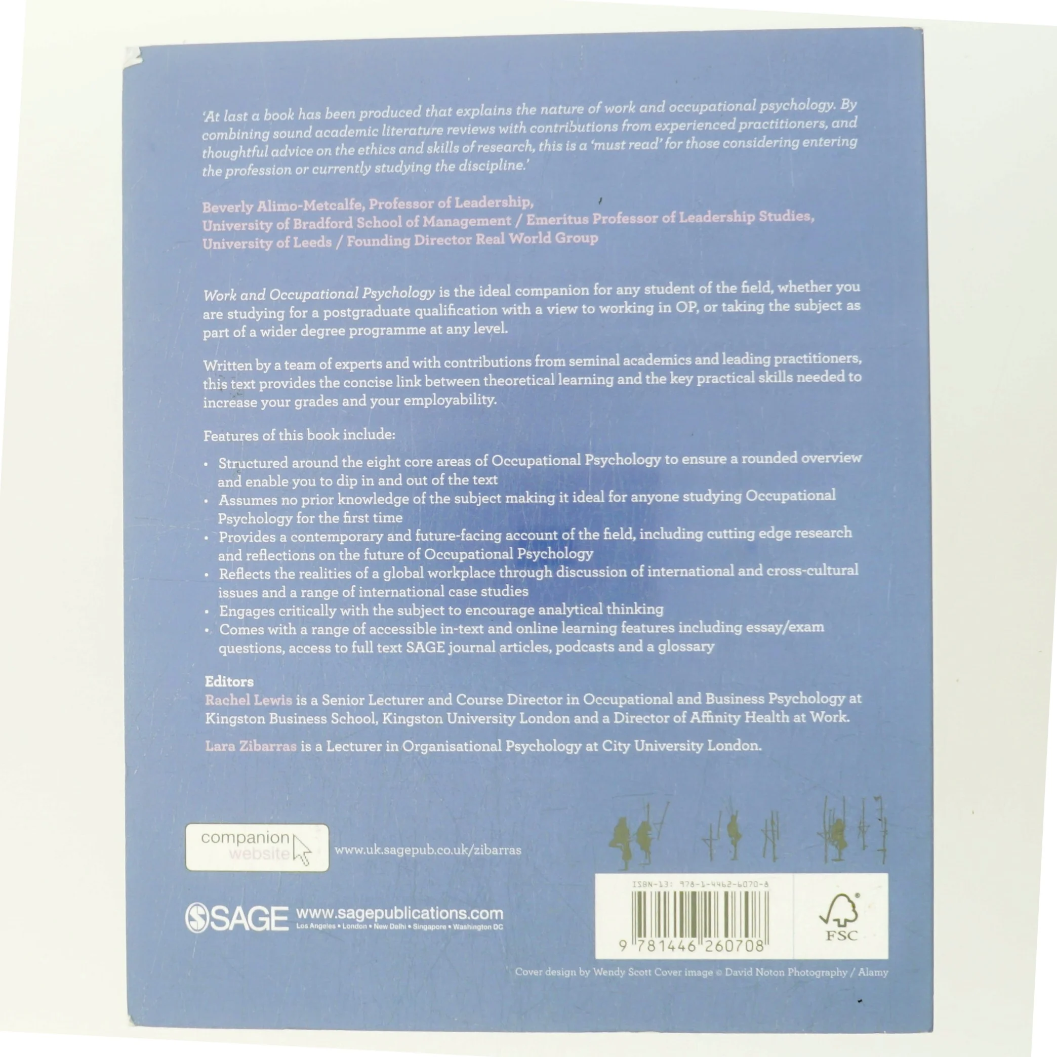 Work and occupational psychology : integrating theory and practice (Bog)