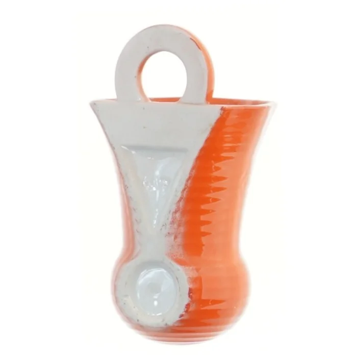 Væghængt vase med ring (str. 13x8 cm)