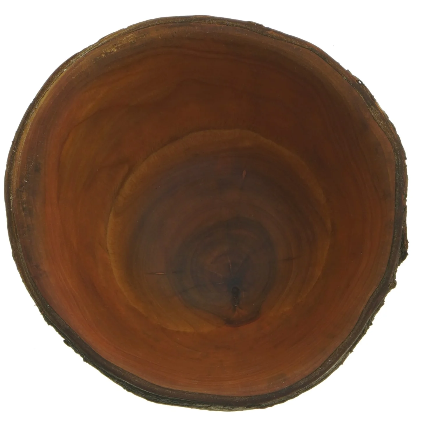 Hånddrejet Rund træskål (str. Ø 18 cm)