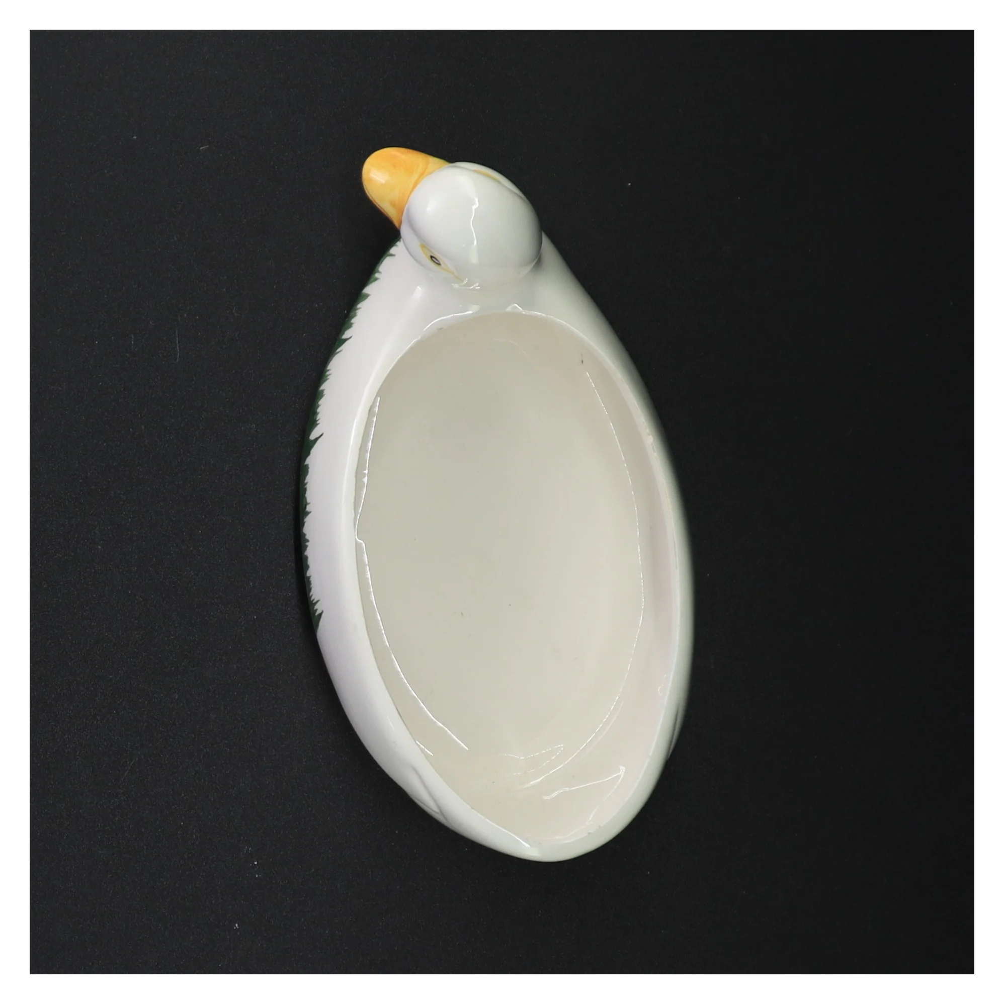 Keramikfad planteskål formet som en and