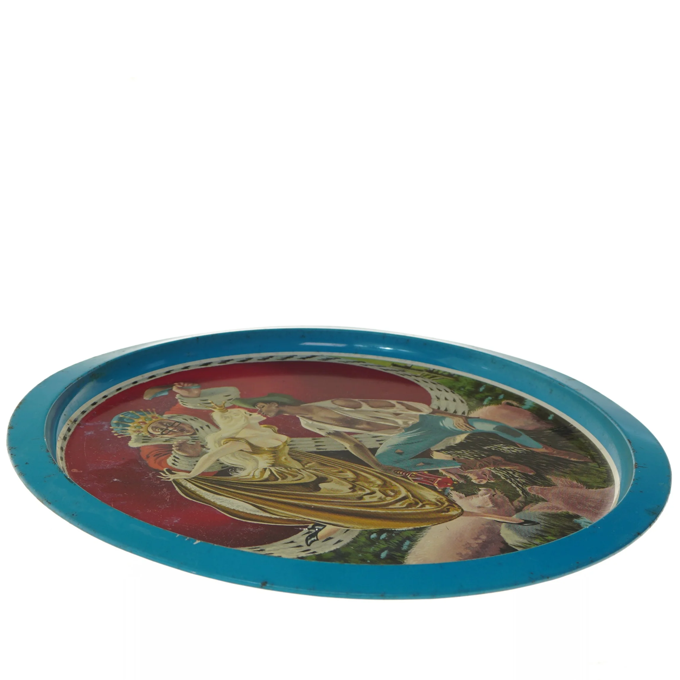 Vintage HC Andersen Svinedrengen serveringsbakke fra Ira (str. Ø 34 cm)