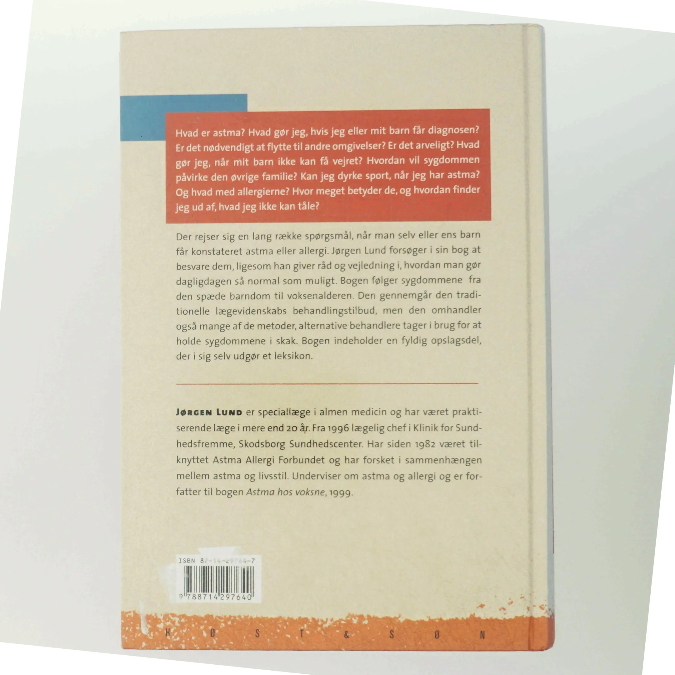 Astma- og allergihåndbogen af Jørgen Lund (f. 1943) (Bog)