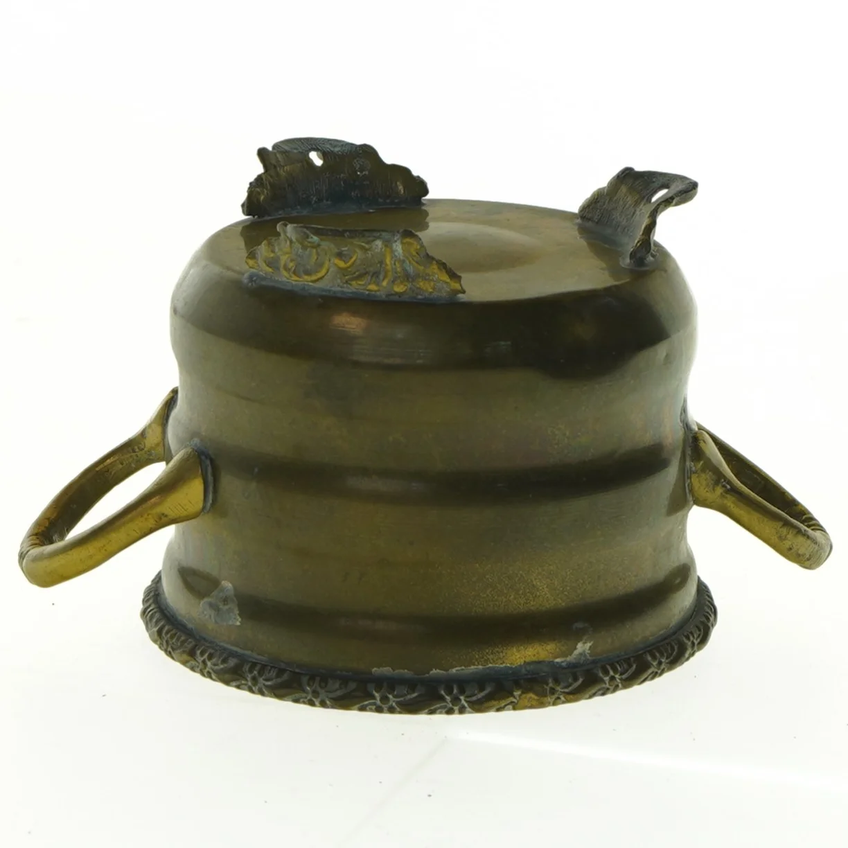 Vintage messing urtepotte (str. 12 x 9 cm)