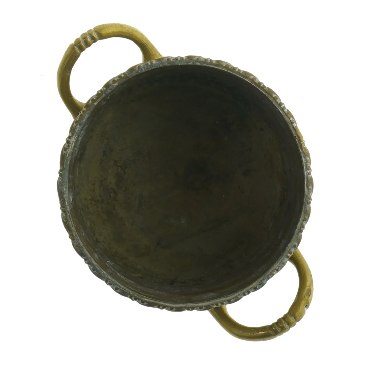 Vintage messing urtepotte (str. 12 x 9 cm)