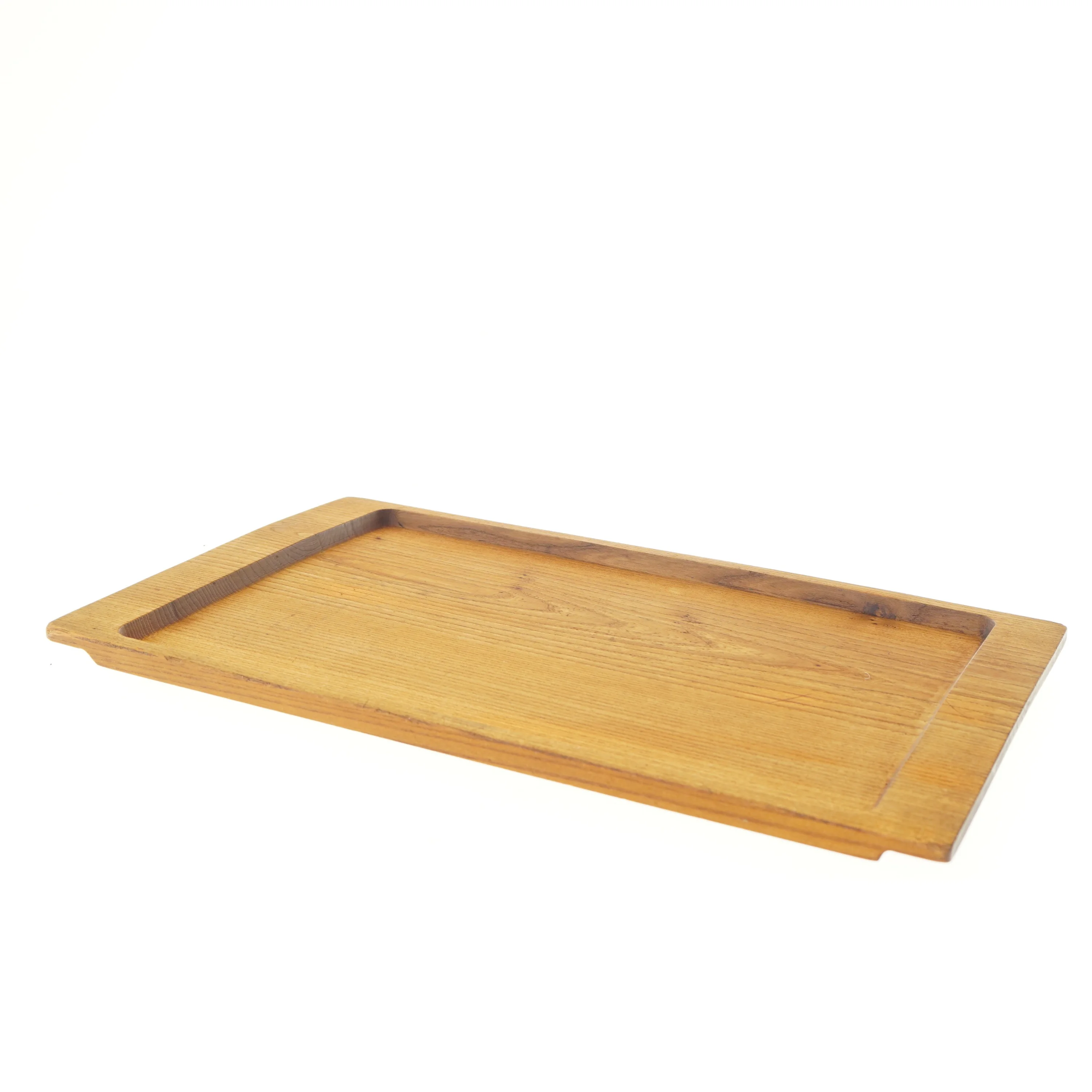 Teak træ Serveringsbakke (str. 50x30 cm)