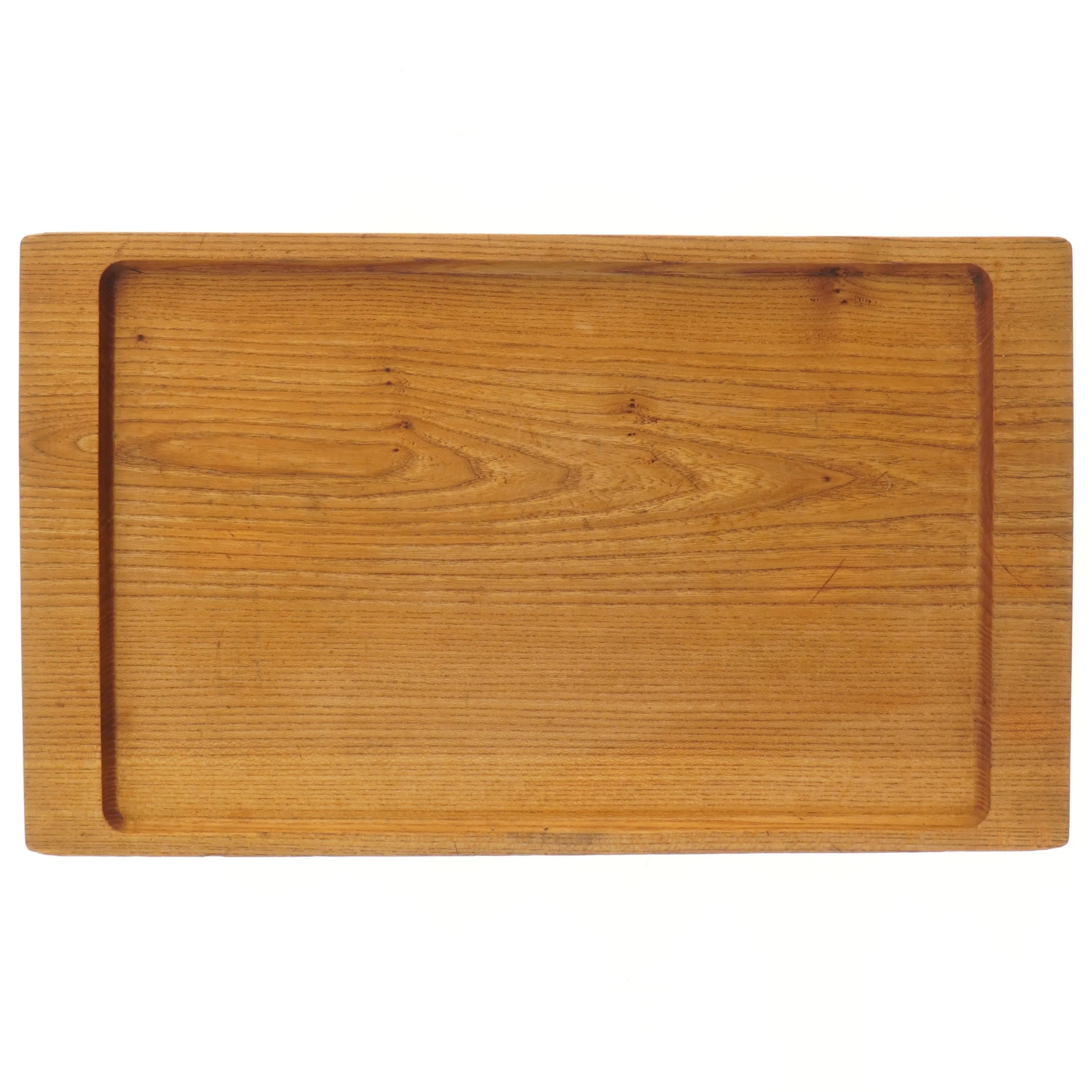 Teak træ Serveringsbakke (str. 50x30 cm)