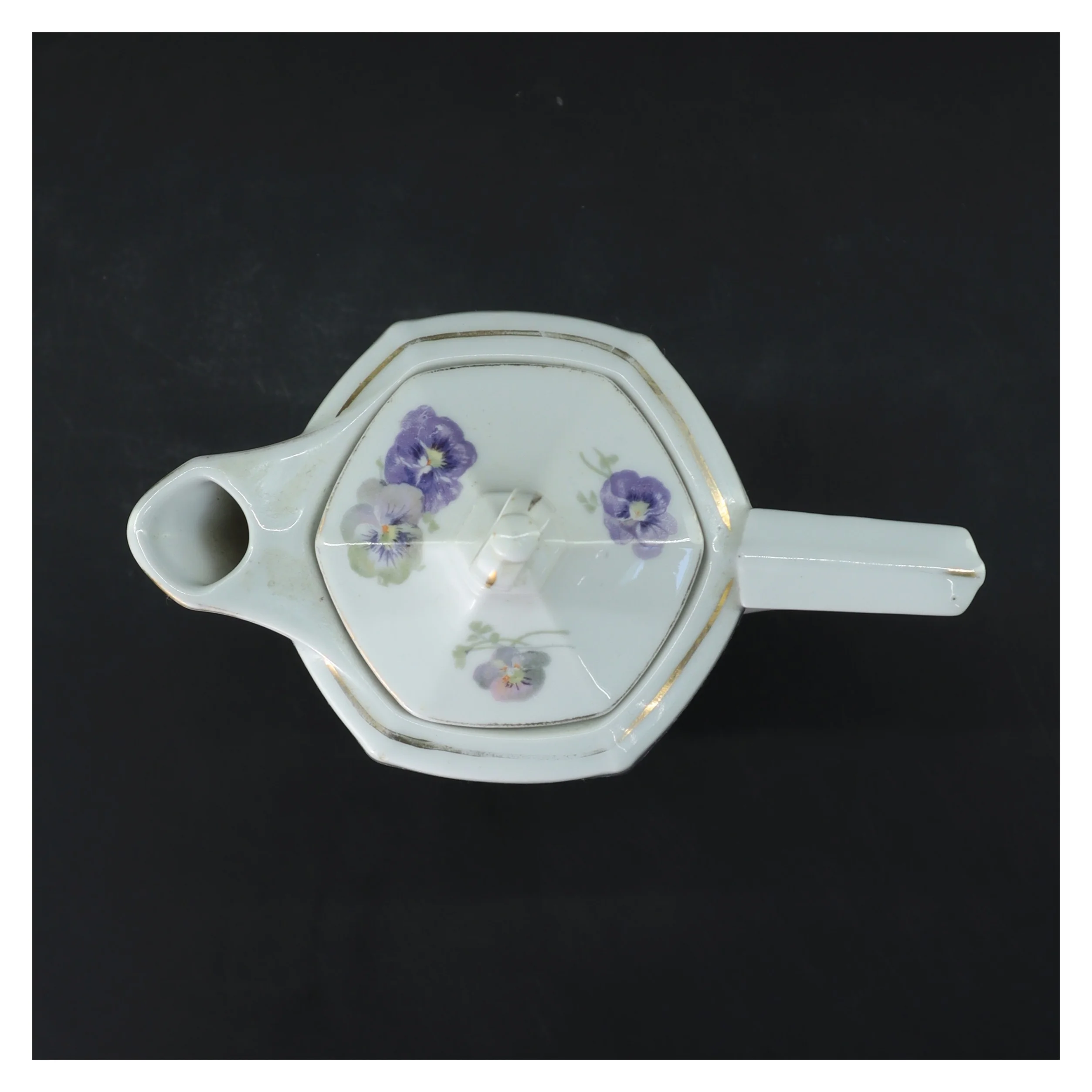 Porcelæns kaffekande med blomster (str. 20,5 cm)