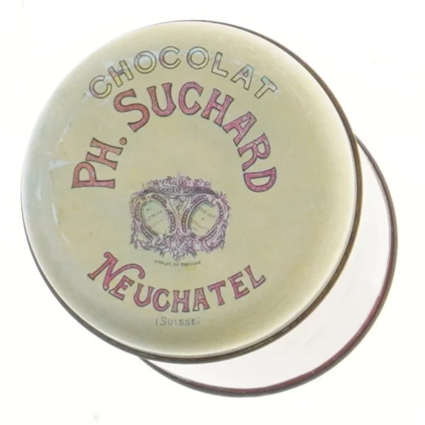 Chokolade dåse fra Ph. Suchard (str. 14x9 cm)