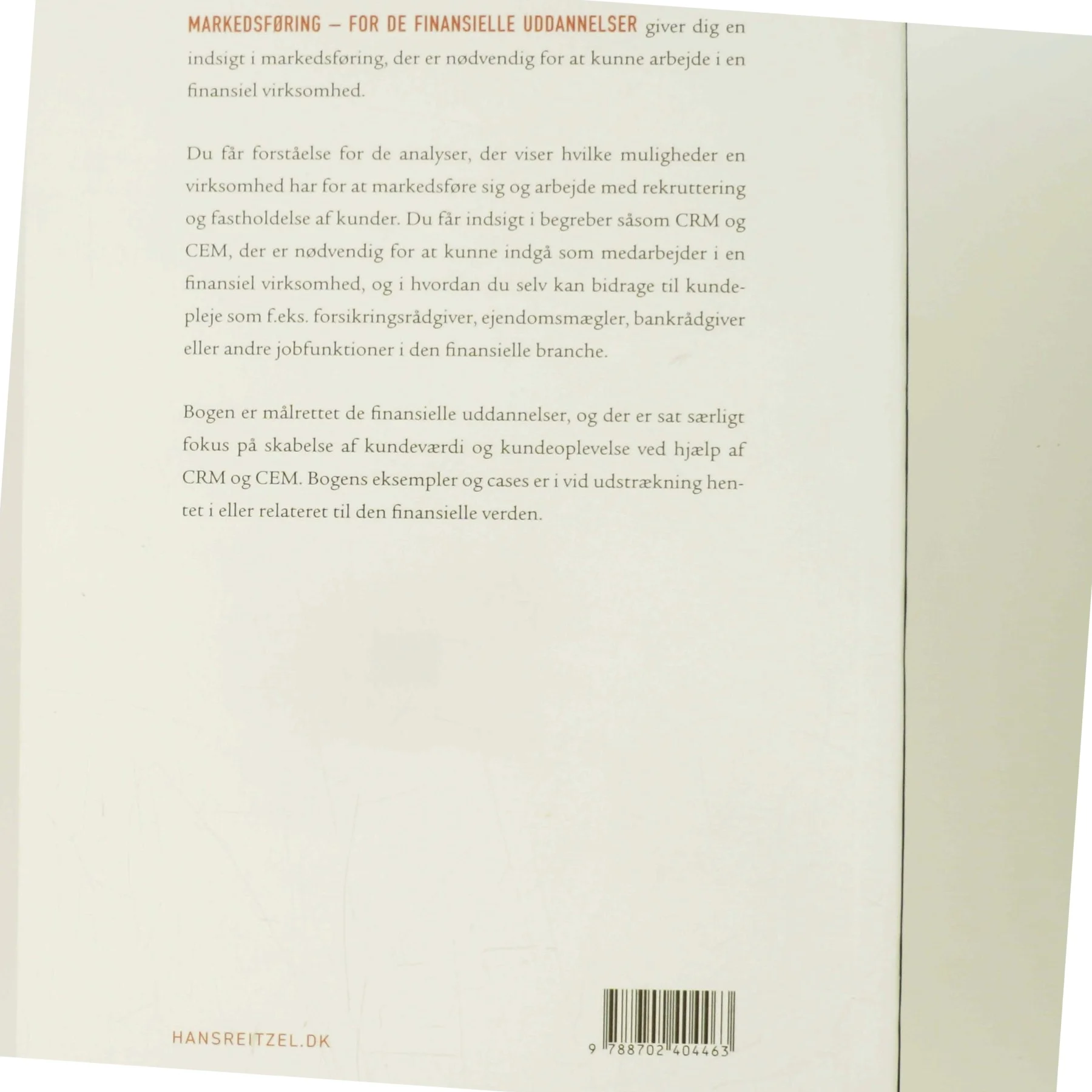 Markedsføring for de finansielle uddannelser af Poul K. Faarup (Bog)