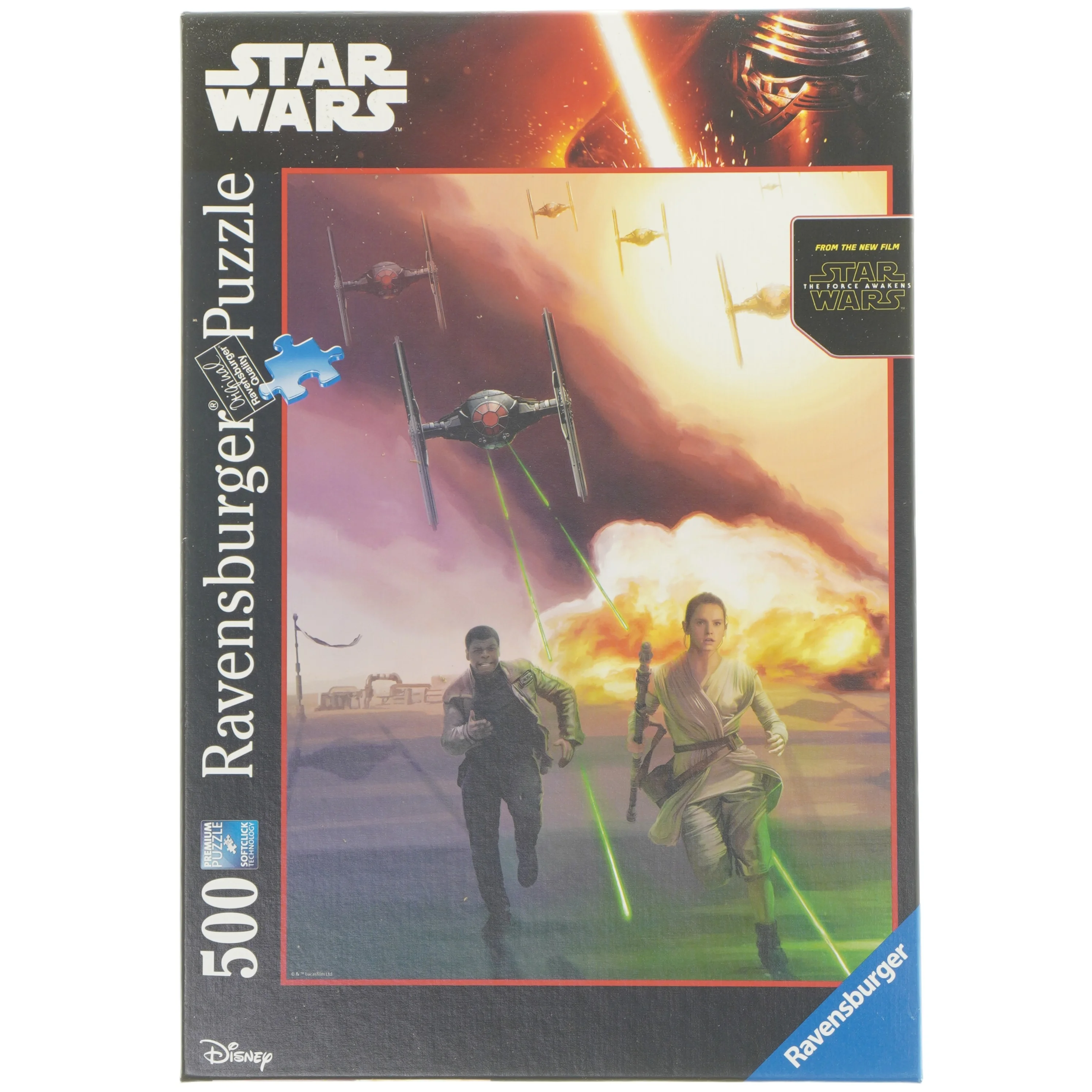 Star Wars: The Force Awakens puslespil, 500 brikker fra Ravensburger (str. 500 brikker cm)