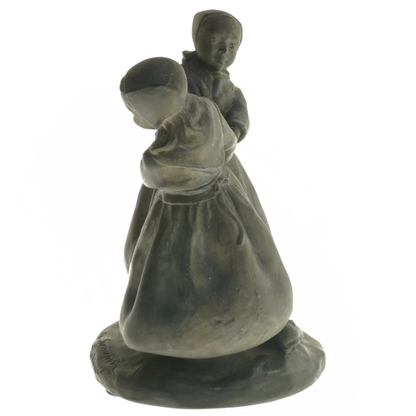 Figur af to dansende kvinder (str. 14x14x10 cm)