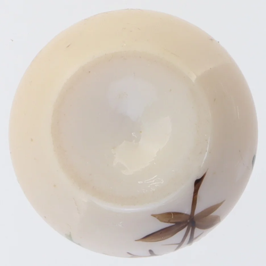 Håndmalet Mundblæst Glas Vase (str. 7 x 5 cm)