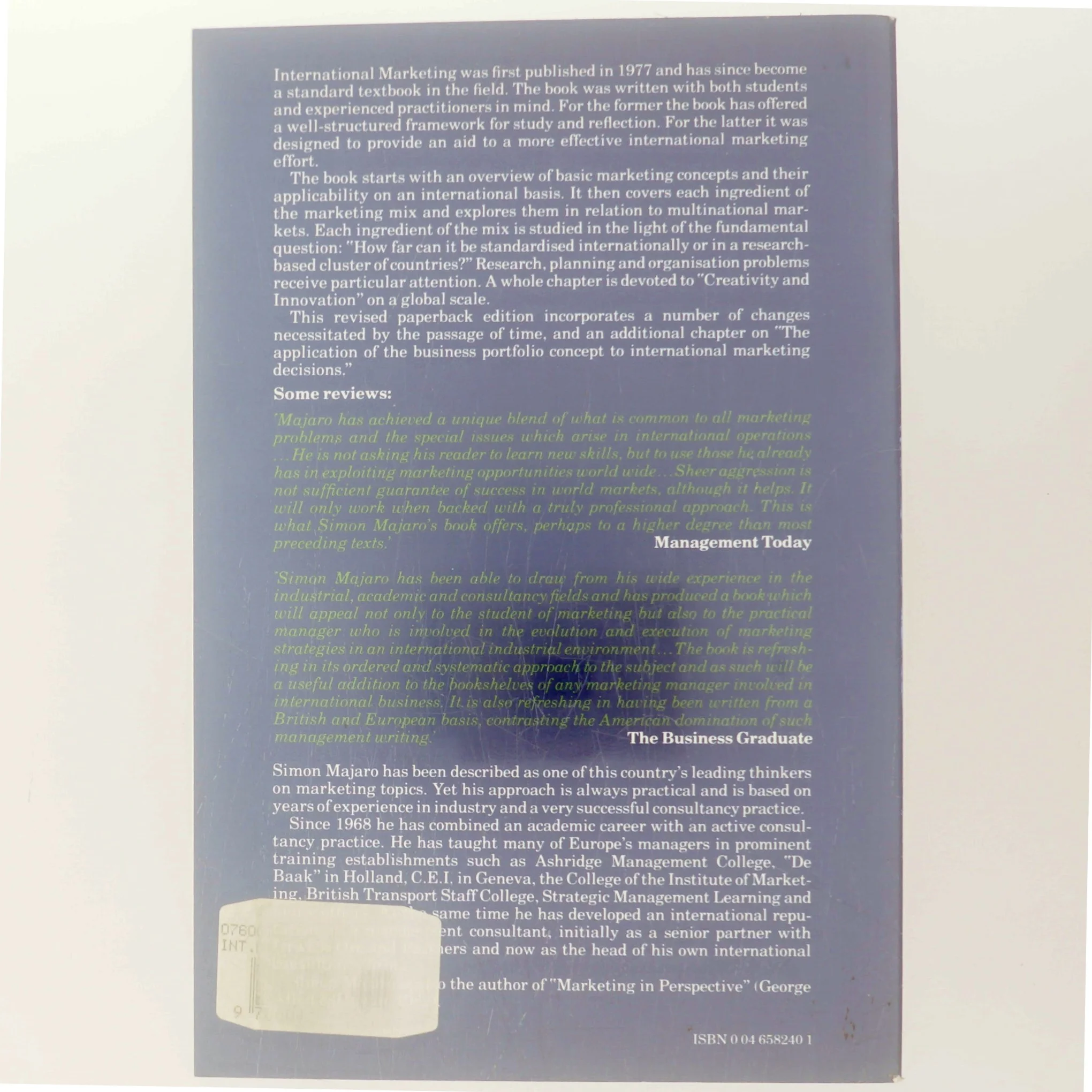 International Marketing af Simon Majaro (Bog)