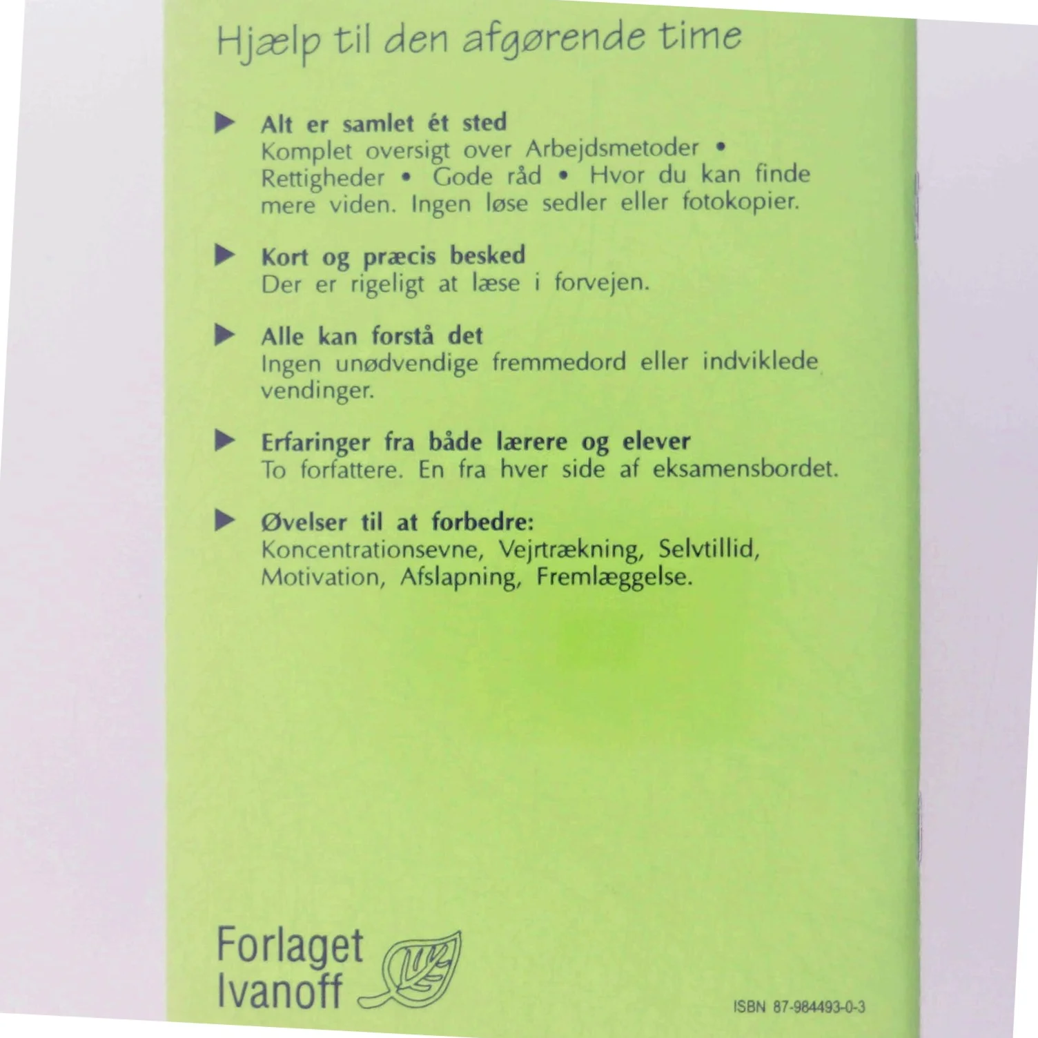 Eksamensleksikon bog fra Forlaget Ivanoff