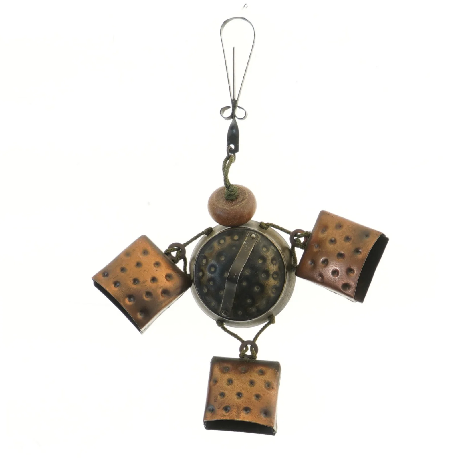 Traditionelt vindspil med koklokker (str. 33 cm)