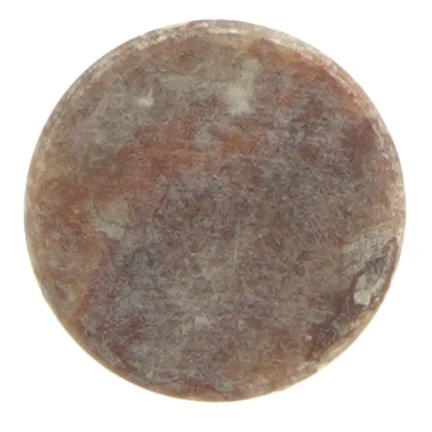 Rødlig Onyks marmor krukke med låg (str. 7 cm)